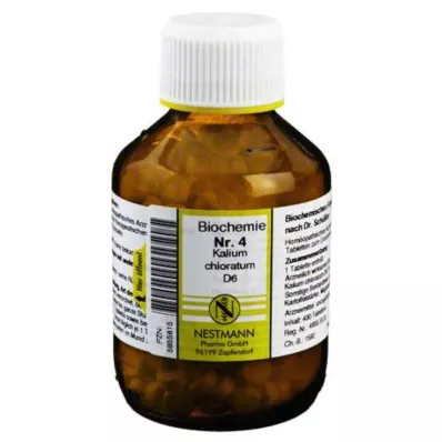 BIOCHEMIE 4 Kālija hlorāts D 6 tabletes, 400 kapsulas BIOCHEMIE 4 Kālija hlorāts D 6 tabletes, 400 kapsulas