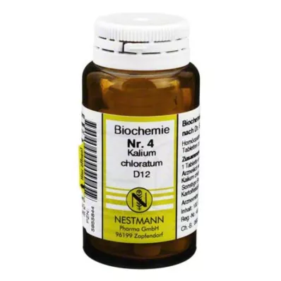 BIOCHEMIE 4 Kālija hlorāts D 12 tabletes, 100 gab BIOCHEMIE 4 Kālija hlorāts D 12 tabletes, 100 gab