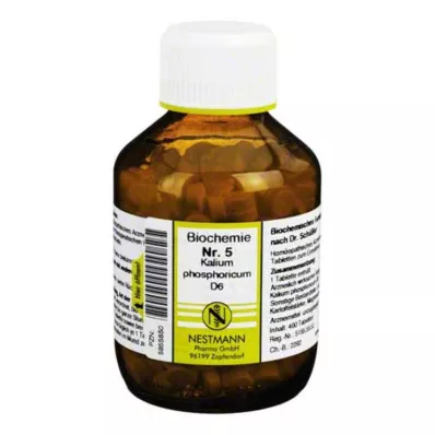BIOCHEMIE 5 Kālija fosforicum D 6 tabletes, 400 kapsulas