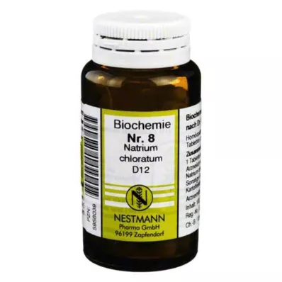 BIOCHEMIE 8 Nātrija hlorāts D 12 tabletes, 100 gab BIOCHEMIE 8 Nātrija hlorāts D 12 tabletes, 100 gab