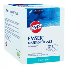 EMSER Sāls deguna skalošanai fizioloģiska Btl., 100 gab