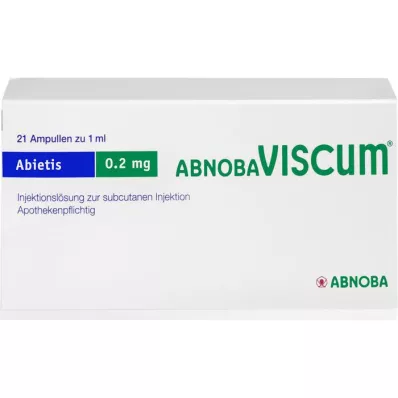 ABNOBAVISCUM Abietis 0,2 mg ampulas, 21 gab