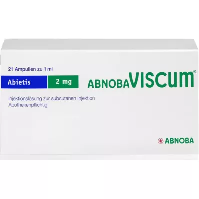 ABNOBAVISCUM Abietis 2 mg ampulas, 21 gab