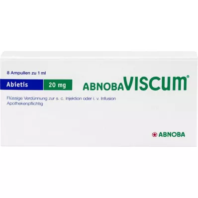 ABNOBAVISCUM Abietis 20 mg ampulas, 8 gab