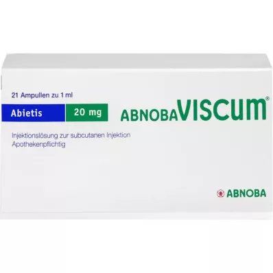 ABNOBAVISCUM Abietis 20 mg ampulas, 21 gab