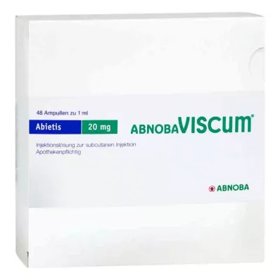 ABNOBAVISCUM Abietis 20 mg ampulas, 48 gab ABNOBAVISCUM Abietis 20 mg ampulas, 48 gab