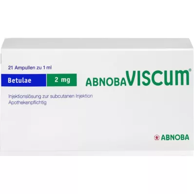 ABNOBAVISCUM Betulae 2 mg ampulas, 21 gab