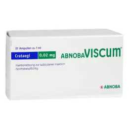 Abnobaviscum Crataegi 0,02 mg ampulas (21 gab.)