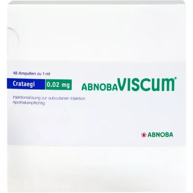 ABNOBAVISCUM Crataegi 0,02 mg ampulas, 48 gab