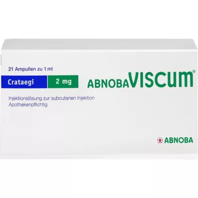 ABNOBAVISCUM Crataegi 2 mg ampulas, 21 gab