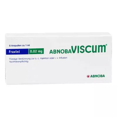 ABNOBAVISCUM Fraxini 0,02 mg ampulas, 8 gab