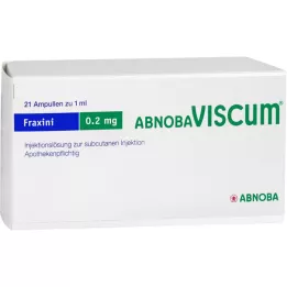 ABNOBAVISCUM Fraxini 0,2 mg ampulas, 21 gab