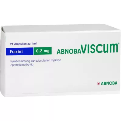 ABNOBAVISCUM Fraxini 0,2 mg ampulas, 21 gab