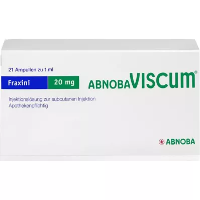 ABNOBAVISCUM Fraxini 20 mg ampulas, 21 gab