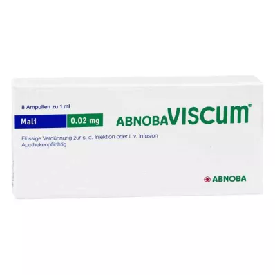 ABNOBAVISCUM Mali 0,02 mg ampulas, 8 gab