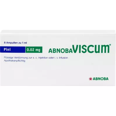 ABNOBAVISCUM Pini 0,02 mg ampulas, 8 gab