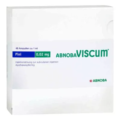 ABNOBAVISCUM Pini 0,02 mg ampulas, 48 gab ABNOBAVISCUM Pini 0,02 mg ampulas, 48 gab
