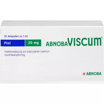 ABNOBAVISCUM Pini 20 mg ampulas, 21 gab