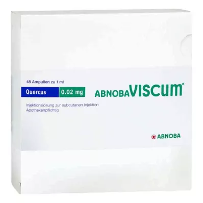 ABNOBAVISCUM Quercus 0,02 mg ampulas, 48 gab