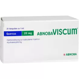 ABNOBAVISCUM Quercus 20 mg ampulas, 21 gab