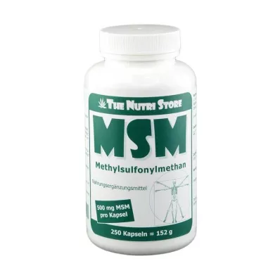 MSM 500 mg metilsulfonilmetāna kapsulas, 250 gab