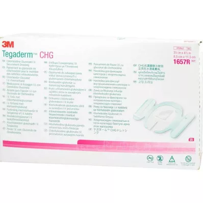 TEGADERM 3M CHG I.V. fiksācijas pārsējs 8,5x11,5 cm 1657R, 25 gab TEGADERM 3M CHG I.V. fiksācijas pārsējs 8,5x11,5 cm 1657R, 25 gab