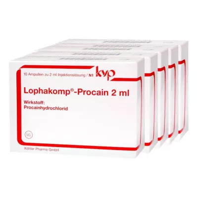 LOPHAKOMP Prokaīna 2 ml šķīdums injekcijām, 50X2 ml LOPHAKOMP Prokaīna 2 ml šķīdums injekcijām, 50X2 ml
