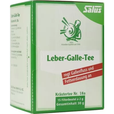 LEBER GALLE-Tēja Zāļu tēja Nr. 18a Salus filtra audums, 15 gab