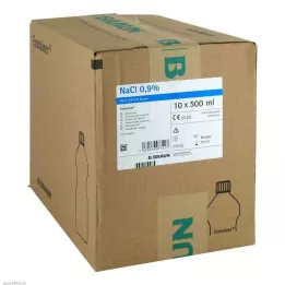 KOCHSALZLÖSUNG 0,9% B.Braun irigācijas šķīdums Ecotainer, 10X500 ml