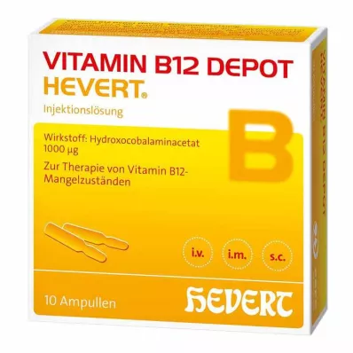 VITAMIN B12 DEPOT Heverta ampulas, 10 gab