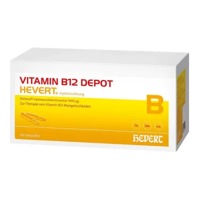 VITAMIN B12 DEPOT Heverta ampulas, 100 gab VITAMIN B12 DEPOT Heverta ampulas, 100 gab
