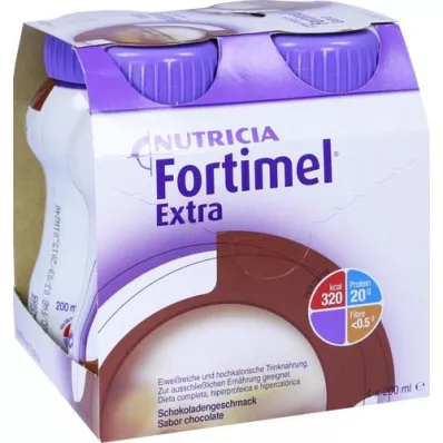 FORTIMEL Extra šokolādes garša, 4X200 ml