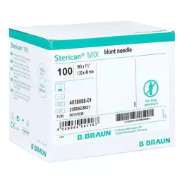 STERICAN Kanules 18 Gx1 1/2 1.1x40 blunt/blunt, 100 gab