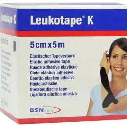 LEUKOTAPE K 5 cm melns, 1 gab