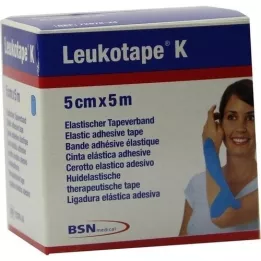 LEUKOTAPE K 5 cm gaiši zils, 1 gab