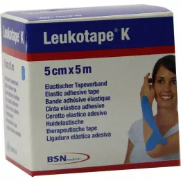 LEUKOTAPE K 5 cm gaiši zils, 1 gab
