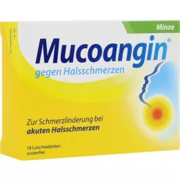 MUCOANGIN Mētras 20 mg pastilas, 18 gab