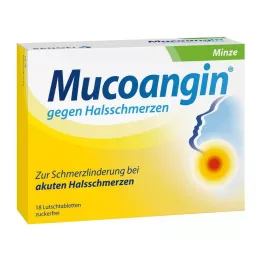 MUCOANGIN Mētras 20 mg pastilas, 18 gab
