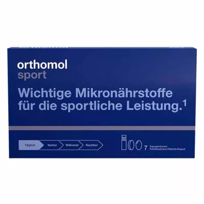 ORTHOMOL Sporta dzeramā pudele/tablete/kapsulas Combo, 7 gab ORTHOMOL Sporta dzeramā pudele/tablete/kapsulas Combo, 7 gab