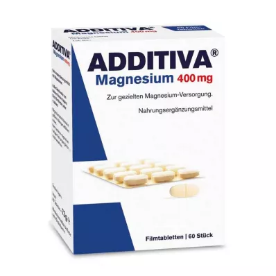 ADDITIVA Magnija 400 mg apvalkotās tabletes, 60 gab ADDITIVA Magnija 400 mg apvalkotās tabletes, 60 gab