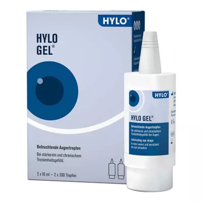 HYLO-GEL Acu pilieni, 2X10 ml HYLO-GEL Acu pilieni, 2X10 ml