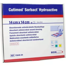 CUTIMED Sorbact hidroaktīvās kompreses 14x14 cm, 10 gab