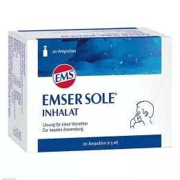 EMSER Sālījuma inhalācijas šķīdums smidzinātājam, 20 gab