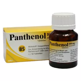 PANTHENOL 100 mg Jenapharm tabletes, 50 gab