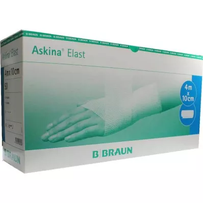 ASKINA Elastīgs pārsējs 10 cmx4 m vaļējs, 50 gab ASKINA Elastīgs pārsējs 10 cmx4 m vaļējs, 50 gab