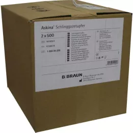 ASKINA Slinga marles tampons, plūmju izmēra, nesterilizēts, 2X500 gab