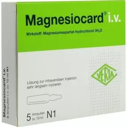 MAGNESIOCARD i.v. šķīdums injekcijām, 5X10 ml