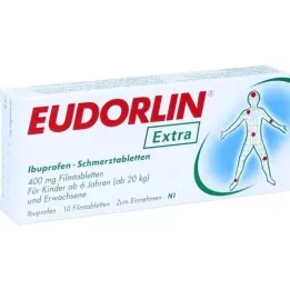 EUDORLIN papildu Ibuprofēna pretsāpju tabletes, 10 gab