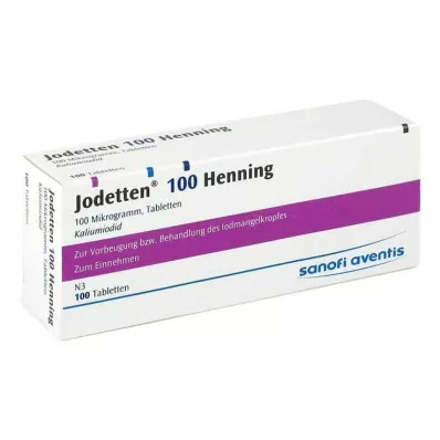 JODETTEN 100 Henninga tabletes, 100 gab JODETTEN 100 Henninga tabletes, 100 gab