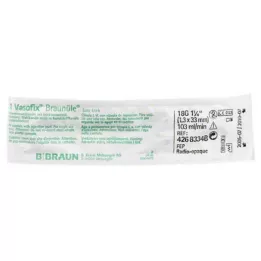 VASOFIX Brūna adata 18 G 33 mm zaļa/balta, 1 gab